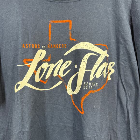 Men's Houston Astros Lone Star Series T-Shirt 2018 Size XL NEW - Picture 3 of 7